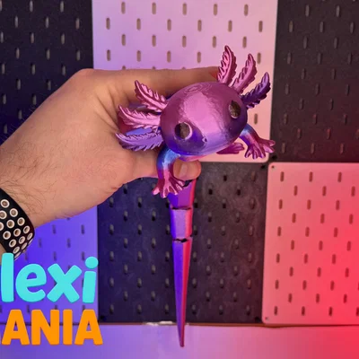 XXL Flexi Axolotl | Mô hình kỳ giông Axolotl linh hoạt siêu đáng yêu