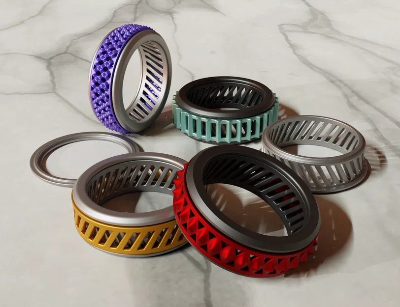 Nhẫn xoay giải tỏa căng thẳng (Ring Fidget) - Mẫu in 3D độc đáo - Image 8