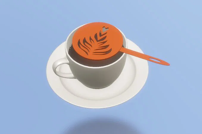 CoffeeBeans Barista Stencil V2 - Khuôn trang trí cà phê - Image 1