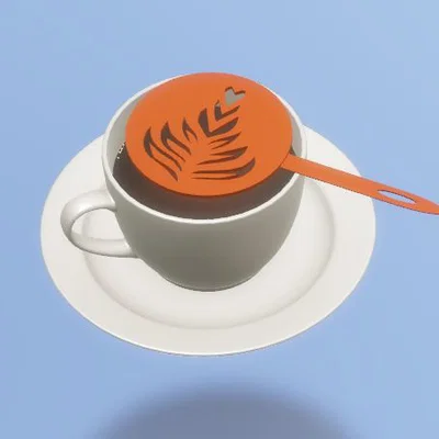 CoffeeBeans Barista Stencil V2 - Khuôn trang trí cà phê