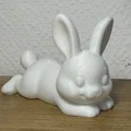 Mô hình 3D Chú thỏ nằm đáng yêu trang trí Phục sinh - Thumbnail 2