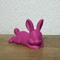 Mô hình 3D Chú thỏ nằm đáng yêu trang trí Phục sinh - Thumbnail 3