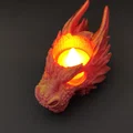 Đầu Rồng Mini - Đế cắm nến LED - Thumbnail 3