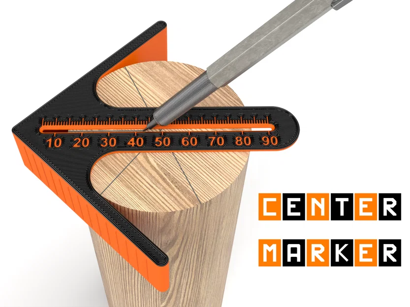 Dụng cụ đánh dấu tâm kèm thước đo - Image 1