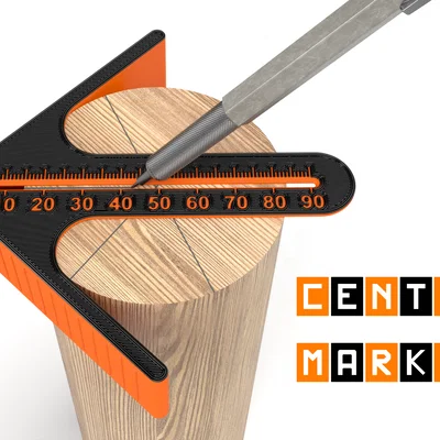 Dụng cụ đánh dấu tâm kèm thước đo