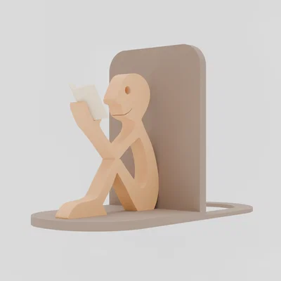 Chặn sách Người đang đọc sách (Reading Person Bookend)