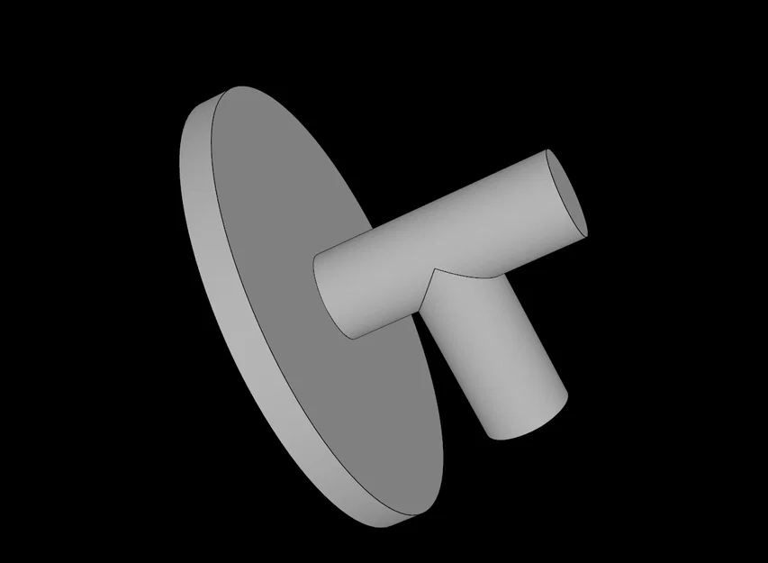Khiên tròn phẳng tương thích Lego (Minifig Shield) - File in 3D - Image 1