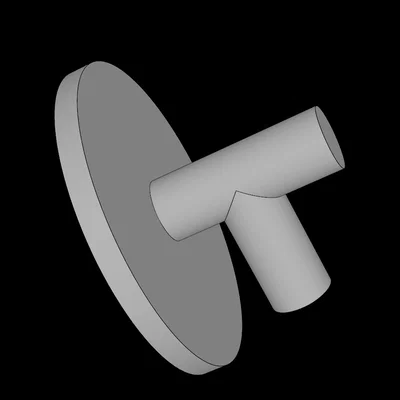 Khiên tròn phẳng tương thích Lego (Minifig Shield) - File in 3D