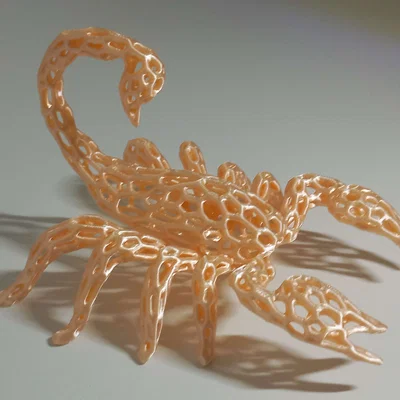 Mô hình Bọ Cạp Voronoi 3D Độc Đáo - Tải file STL miễn phí