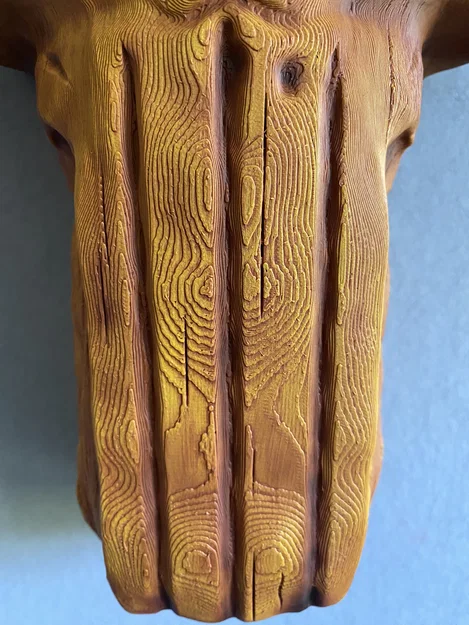 Tượng treo tường đầu lâu Punisher phong cách gỗ (Punisher Wooden Skull Wallart) - Image 3