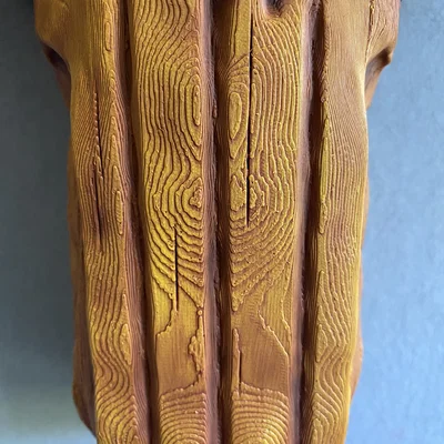 Tượng treo tường đầu lâu Punisher phong cách gỗ (Punisher Wooden Skull Wallart)