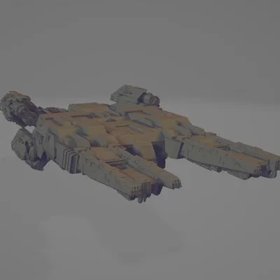 Mô hình tàu không gian Type-8 Transporter (Elite Dangerous) 3D Printing