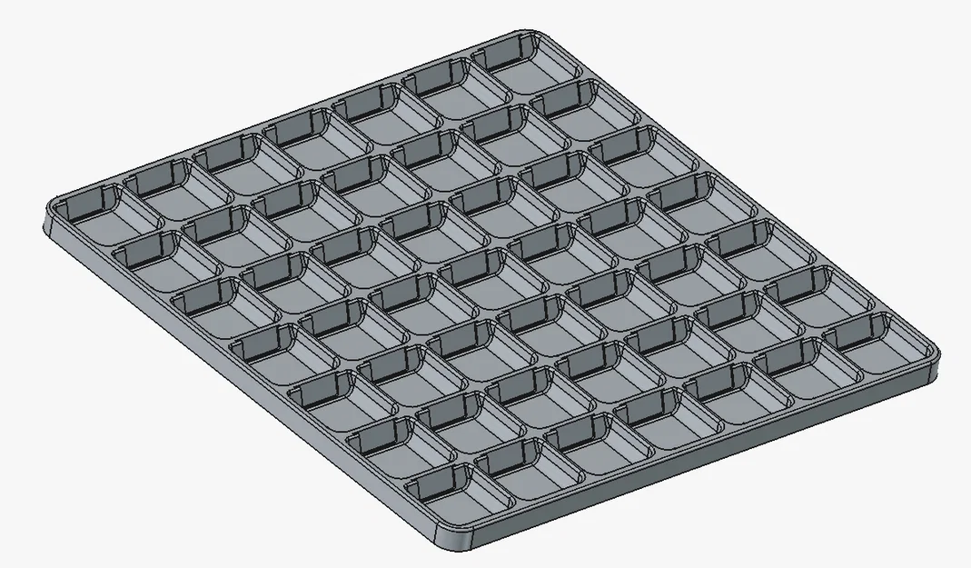 Khay đựng linh kiện nhỏ (7x7) có khe cắm nhãn thay thế - Image 2