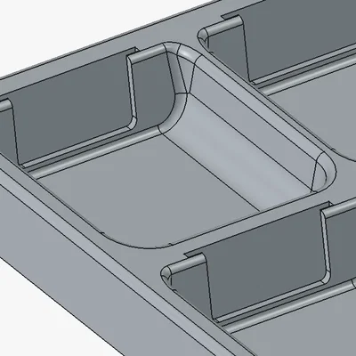 Khay đựng linh kiện nhỏ (7x7) có khe cắm nhãn thay thế