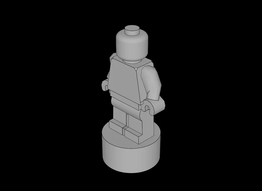 Mô hình Minifig tương thích LEGO tự in 3D đơn giản - Image 1