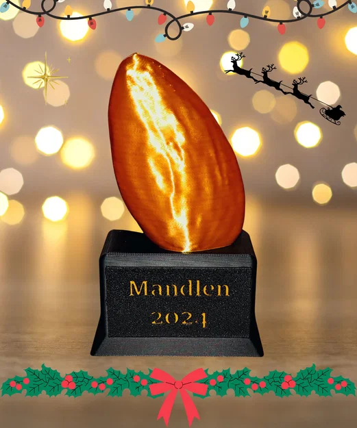 Mô hình quả hạnh nhân Mandlen 2025 - Quà tặng Giáng sinh độc đáo - Image 1