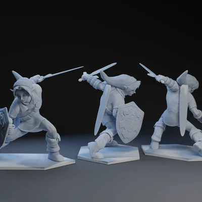 Mô hình nhân vật Link từ Legend of Zelda (Super Smash Bros)