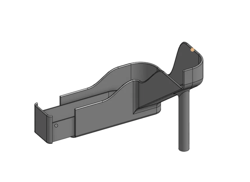 Máng dẫn rác nhựa (Poop Chute) chuyên dụng cho máy in 3D QIDI plus4 - Image 1