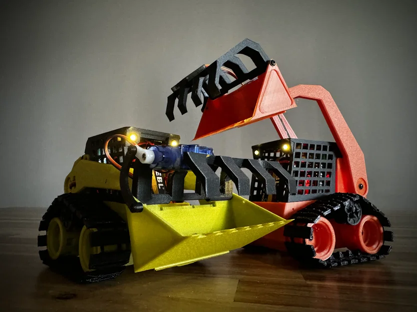 Xe Xúc Lật Điều Khiển Từ Xa (RC SkidSteer) V4.0 In 3D - Image 1