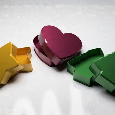 Hộp quà Giáng sinh - in siêu tốc (vase mode) với nắp trượt