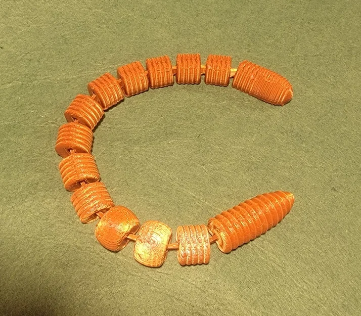 Mô hình chú giun đất khớp nối 3D linh hoạt cho người mê in 3D - Image 4