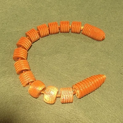 Mô hình chú giun đất khớp nối 3D linh hoạt cho người mê in 3D