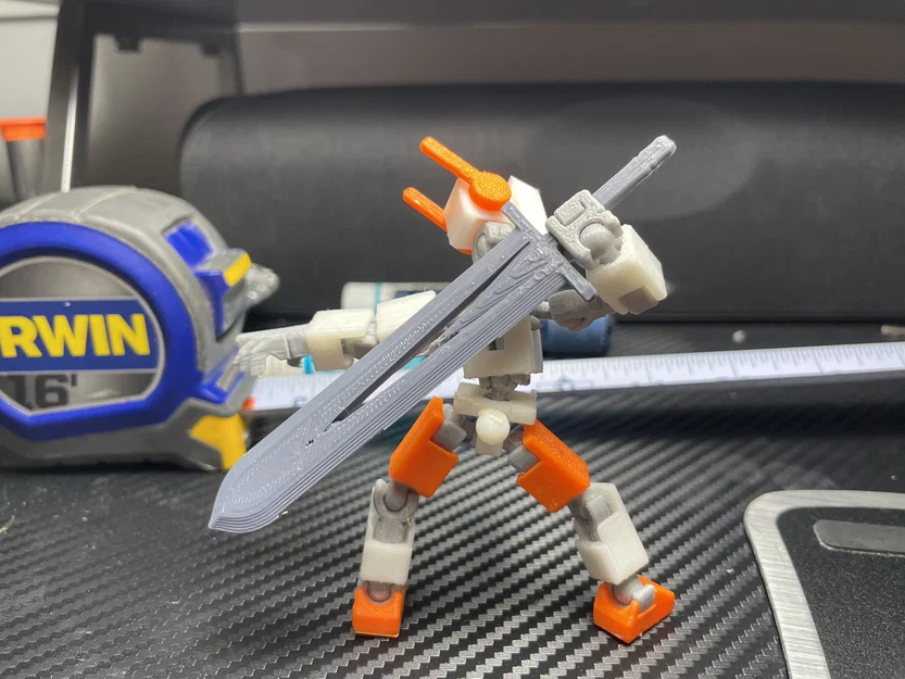 Kiếm Buster cho mô hình in 3D Mini 13 (Hollow & Solid) - Image 2