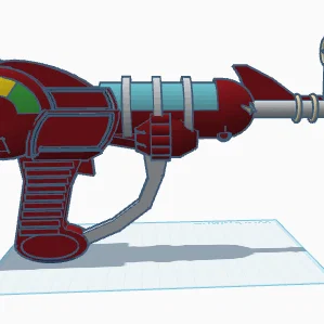 Mô hình 3D Ray Gun - Vũ khí laser viễn tưởng siêu chất