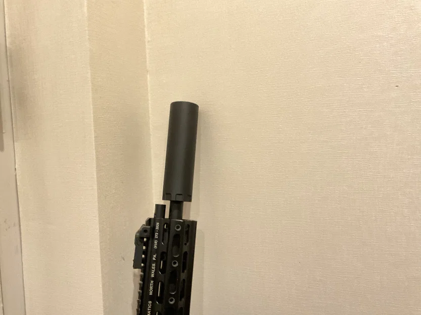 Giảm thanh giả 127mm (5 inch) cho súng Airsoft M4/AR15 - Image 1