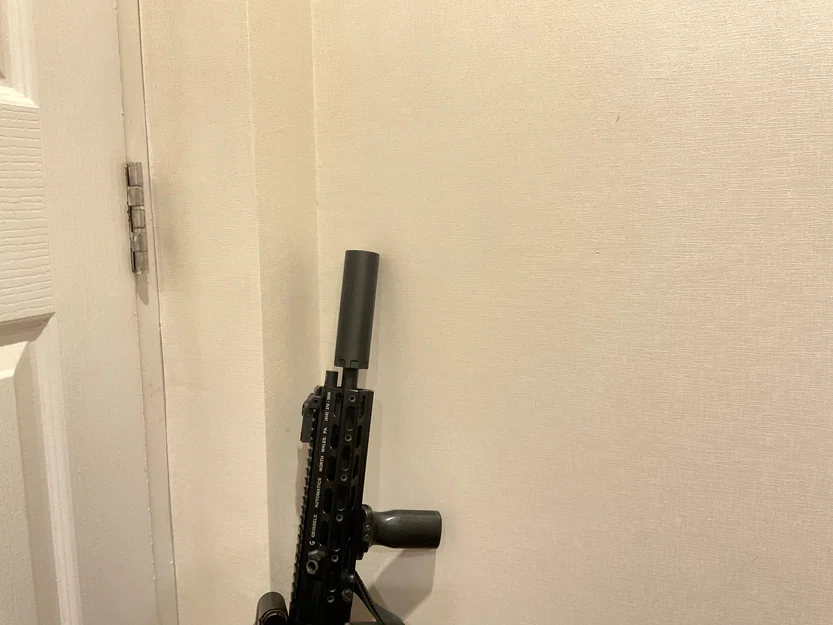 Giảm thanh giả 127mm (5 inch) cho súng Airsoft M4/AR15 - Image 3