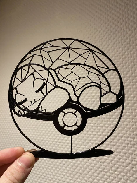 Mô hình Squirtle Pokeball 2D nghệ thuật - Trang trí Pokemon ấn tượng - Image 1