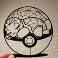 Mô hình Squirtle Pokeball 2D nghệ thuật - Trang trí Pokemon ấn tượng - Thumbnail 1