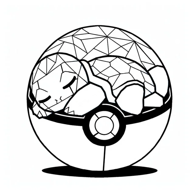 Mô hình Squirtle Pokeball 2D nghệ thuật - Trang trí Pokemon ấn tượng - Image 2