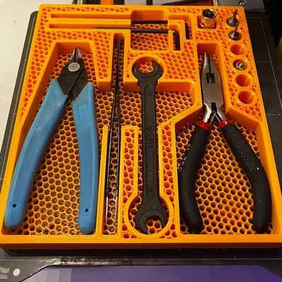 Khay đựng dụng cụ in 3D (Tool tray) thiết kế tổ ong thông minh