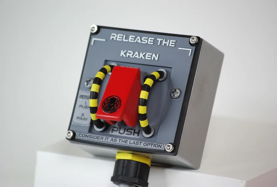 Mô hình hộp công tắc 3D phong cách hàng không Release the Kraken - Image 2