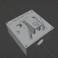 Mô hình hộp công tắc 3D phong cách hàng không Release the Kraken - Thumbnail 3