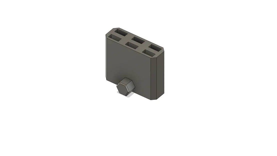 Giá treo 6 nhíp ESD gọn gàng cho tường tổ ong HSW - Image 2