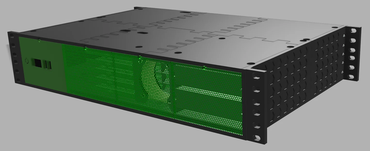 Mini ITX server rackmount 2U - Khung máy chủ tự in - Image 2
