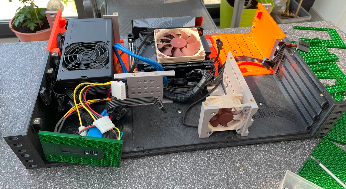 Mini ITX server rackmount 2U - Khung máy chủ tự in - Image 18