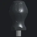 Tay cầm tua vít ngắn (Stubby Screwdriver) 60mm in 3D nhỏ gọn - Thumbnail 2