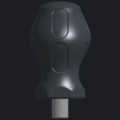 Tay cầm tua vít ngắn (Stubby Screwdriver) 60mm in 3D nhỏ gọn