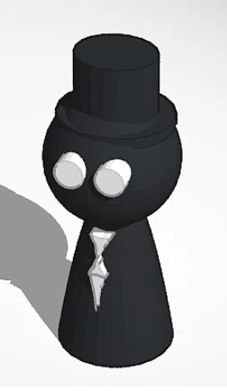 Mô hình 3D nhân vật Sprunki Black độc đáo cho người hâm mộ - Image 1