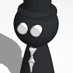 Mô hình 3D nhân vật Sprunki Black độc đáo cho người hâm mộ