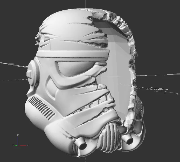Chậu cây trang trí hình mũ Deathtrooper Star Wars in 3D độc đáo - Image 2