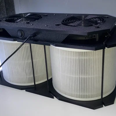 Máy lọc không khí tự chế (Air Purifier) hiệu suất cao, siêu êm