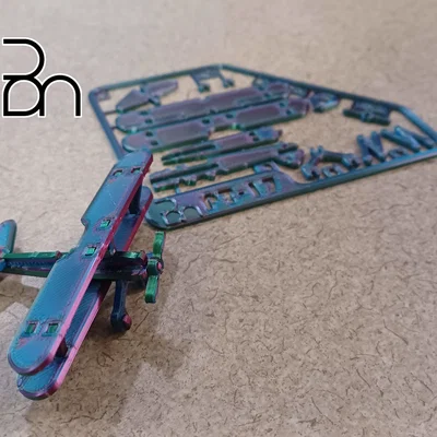 Mô hình lắp ráp Kit Card máy bay Stearman PT-17
