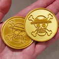 Đồng xu kho báu "The One Piece" - Có logo Băng Hải tặc Mũ Rơm - Thumbnail 1