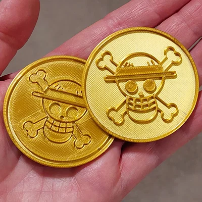Đồng xu kho báu "The One Piece" - Có logo Băng Hải tặc Mũ Rơm