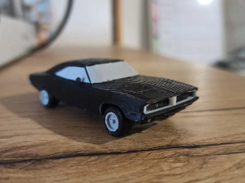 Mô hình kitcard Dodge Charger 1969 (bánh xe quay được) - Image 3