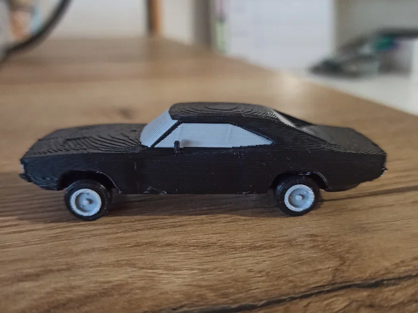 Mô hình kitcard Dodge Charger 1969 (bánh xe quay được) - Image 4